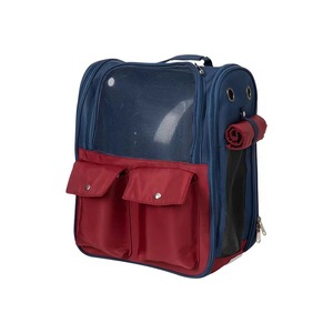 <b>Pet</b> <b>Carrier</b> Backpack Canvas Breathable Travel For Cats Minimalist Design With Zipper Closure - Product Image 3