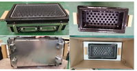 Auplex 25-N restaurant bbq japonais carré Hibachi charbon de bois en céramique Kamado Grill pour barbecue intérieur et extérieur