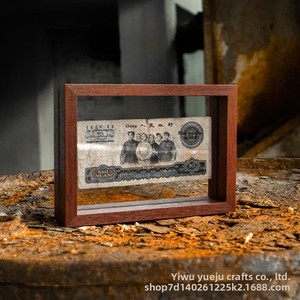 Nouveau design, cadre en bois 5 couleurs, cadre <span class=keywords><strong>photo</strong></span> en acrylique double face, ornement mural ou de bureau - Product Image 4