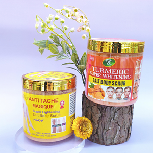 Scrub Corpo Super Sbiancante Vegano Biologico 2026 780g con Vitamina C e Sale di Curcuma Azione Rapida Illuminante Nutriente Esfoliante OEM - Product Image 2