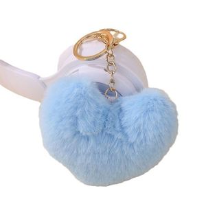 En gros, Pendentif de sac en peluche 'Winter for Love' et Porte-clés cœur pêche, Accessoires de voiture - Product Image 1
