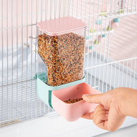 Mangeoire automatique pour oiseaux, distributeur de graines avec tiroir séparateur de coques pour perruches, mangeoire à gravité pour oiseaux