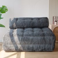 Canapé-Lit Convertible Grande Taille avec Oreiller et Support Dorsal, Fauteuil Pliant pour Salon et Chambre, Chaise Double Couchage