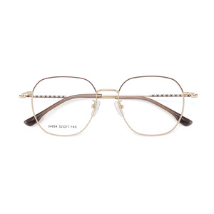 Montures de lunettes rectangulaires en alliage Danyang 52-17-145, anti-dérapantes, monture complète, unisexe, verres en résine - Product Image 1