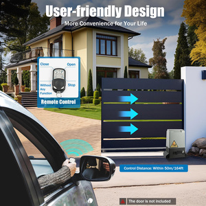 Operadores de motor de puerta corredera de CA de 2000kg Abridor de puerta deslizante de aluminio Wifi de 1200W con aplicación de control remoto y llave - Product Image 4