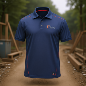 Chemise polo à manches courtes bleue 2XL, vêtements de travail performants - Product Image 3