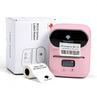 Mini impresora de etiquetas térmicas portátil Phomemo M110, máquina para hacer etiquetas adhesivas autoadhesivas para etiquetas de ropa de oficina