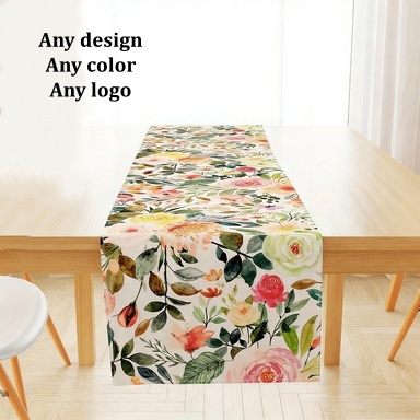 Modern Table Runner  Polyester fabric Tassel Luxury Custom Festival Party  Dining Table New Style Table Runner