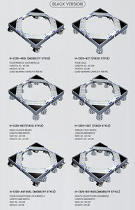 Base <span class=keywords><strong>con</strong></span> Ruedas para Lavadora, Refrigerador y Electrodomésticos, Soporte Universal Elevado Antideslizante para Almacenamiento - Product Image 6