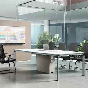 غرفة اجتماعات صغيرة حديثة طاولة مؤتمرات تسع 6 أشخاص مكتب اجتماعات
