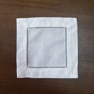 Serbet Koktail Bordir Katun Linen Lembut Dapat Digunakan Kembali Dekoratif untuk Meja Makan Pesta Pernikahan Logo Kustom - Product Image 6