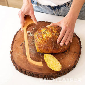 Bamboo <b>Bread</b> <b>Knife</b> 12 In And Above Durable For Baguette Cake Slicing - Product Image 3