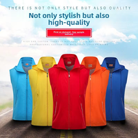 Gilet de travail respirant en maille légère multi-poches en tissu Oxford pour entrepôt, logistique, coursier, été