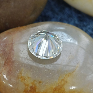 Moissanite synthétique de laboratoire, taille brillante, pierre non montée, 6mm-10mm, couleur DE, taille ronde, moissanite non montée - Product Image 5