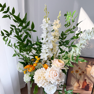 Hojas de <span class=keywords><strong>Nandina</strong></span> Verdes Artificiales para Arreglos Florales de Boda, Decoración del Hogar, Vegetación Artificial, Flores Artificiales al por Mayor - Product Image 5