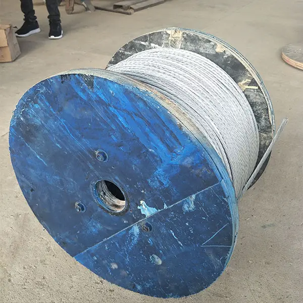 1X7 Ehs 1/ 4 Galvanized Steel Cable 7/2.03Mm Stay Wire Guy Wire Astm A475 Class A Steel Strand