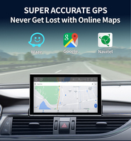Appareil de navigation portable à écran tactile de 9 pouces, système Linux, moniteur de voiture, Carplay, Android Auto pour Audi A6 C7 A7 2012-2018