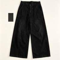 Pantalon cargo ample délavé et déchiré pour homme, style streetwear, avec logo personnalisé, coupe vintage et décontractée, vente en gros