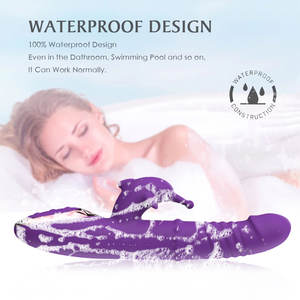 थोक सेक्स खिलौने इलेक्ट्रिक थ्रस्ट सिलिकॉन खरगोश वाइब्रेटर क्लिटोरल जी-स्पॉट मालिश टेलीस्कोपिक डिल्डो लिंग वयस्क उत्पाद - Product Image 5