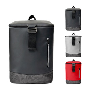 Wholesale Faux Leather Waterproof Laptop <b>Backpack</b> for Sport Leisure Travel with Arcuate Shoulder Strap and USB Port - Product Image 1