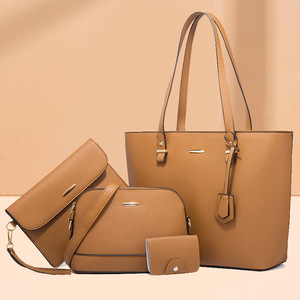 Conjunto de Bolsas Femininas de Couro PU de Alta Qualidade <span class=keywords><strong>4</strong></span> em 1 Bolsas da Moda Transversais e Bolsas de Mão para Senhoras - Product Image 5