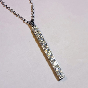 Collana Minimalista con Ciondolo a Barra per Donne, Stile da Ufficio, Catena per Clavicola, Gioielli alla Moda - Product Image 5