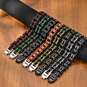 <span class=keywords><strong>Chaîne</strong></span> <span class=keywords><strong>de</strong></span> <span class=keywords><strong>vélo</strong></span> personnalisée <span class=keywords><strong>Bracelet</strong></span> en acier inoxydable pour <span class=keywords><strong>homme</strong></span> Bijoux Punk Cool Rocker <span class=keywords><strong>Bracelet</strong></span> pour <span class=keywords><strong>homme</strong></span> - Product Image 1