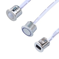 Interrupteur tactile intelligent 12V encastré pour armoire, placard, cave à vin, avec variateur d'intensité intégré, en ABS