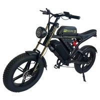 Vélo de montagne électrique sans balais 48V 1000W avec assistance au pédalage, vitesses variables, batterie au lithium, freins à disque tout-terrain intégrés