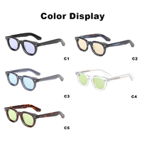 Lunettes de soleil polarisées de haute qualité en bio-acétate, monture ronde, écologiques, durables, conformes CE ISO, fabricant de logos personnalisés pour hommes et femmes