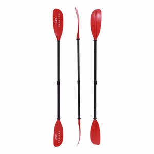 Di alta qualità 4 sezioni nero rosso fibra di vetro Kayak Paddle 2150 ~ 2400mm remi staccabile surf <span class=keywords><strong>Waterplay</strong></span> accessorio strumento - Product Image 5