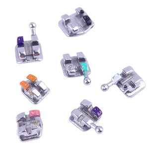 למעלה איכות פלטות שיניים אורתודונטי מיני רוט <span class=keywords><strong>018</strong></span> מונובלוק מתכת סוגר - Product Image 1