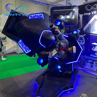 2025 nuevo simulador de vuelo VR Thunder Fighter Jet Simulator realidad Virtual autocontrol dirección 360 grados 9D parque de atracciones