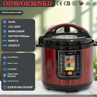 Haut de gamme entièrement automatique 6 litres double pot cuiseur à riz pression électrique intelligente capacité de 4-5 personnes pour un usage domestique pour
