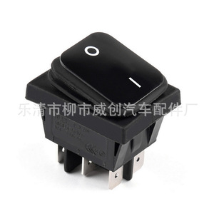 KCD4 Waterproof Rocker <b>Switch</b> 12VDC Red Indicator <b>Light</b> For Automotive Use - Product Image 2