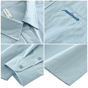 Chemise décontractée en coton pour <span class=keywords><strong>homme</strong></span> OEM ODM, respirante, infroissable, à manches longues, avec logo personnalisé pour les acheteurs de marques - Product Image 5