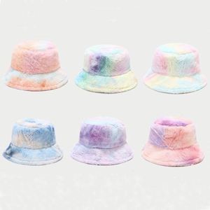 Chapeau Bob Unisexe Personnalisé en Fausse Fourrure Tie-Dye avec Logo Brodé pour Sport d'Hiver et Cyclisme en Extérieur – Vente en Gros - Product Image 4
