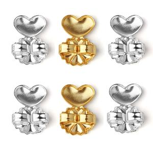 Elevadores <span class=keywords><strong>de</strong></span> <span class=keywords><strong>Pendientes</strong></span> Ajustables Mágicos, Soporte <span class=keywords><strong>de</strong></span> Plata <span class=keywords><strong>de</strong></span> Ley 925 con Forma <span class=keywords><strong>de</strong></span> Corazón, Ajustable, para Todos los Tipos <span class=keywords><strong>de</strong></span> Lóbulos <span class=keywords><strong>de</strong></span> Oreja, Tapón para <span class=keywords><strong>Pendientes</strong></span> - Product Image 3