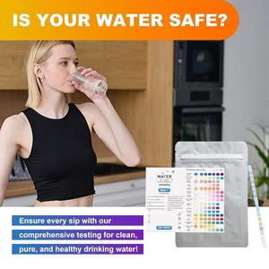 100-Pack Vkwe Brand Home Water para tiras y kits Prueba de dureza de pH Cloro Plomo Hierro <span class=keywords><strong>Cobre</strong></span> <span class=keywords><strong>Nitrato</strong></span> Etc. 1 año de garantía - Product Image 6