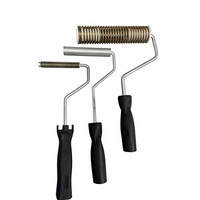Rouleau de nettoyage industriel de qualité professionnelle en aluminium et fibre de verre, robuste, avec poignée en plastique, pour coins et surfaces à bulles, OEM
