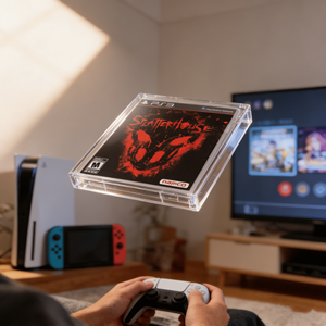 Estuche de exhibición apilable, transparente, clásico, de acrílico hecho a mano para videojuegos, para discos de consolas PS5 y <span class=keywords><strong>Switch</strong></span>. - Product Image 1