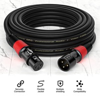 Câble XLR mâle vers femelle 3 broches, câble audio professionnel en cuivre pour microphone, pour table de mixage, enceinte, studio d'enregistrement, scène
