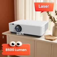 Projecteur de cinéma maison SMX 8200 lumens, projecteur laser DLP avec boîte TV intelligente Android, WIFI