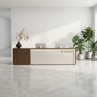 Bureau d'accueil moderne et simple pour entreprise, hôtel, maison d'hôtes, salon de beauté, magasin de vêtements - Mobilier commercial personnalisable