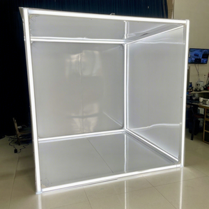 LEDA Fournitures de décoration personnalisées, cadre métallique intérieur pour photomaton, décoration d'événements, photomaton pour magazines, support d'affichage lumineux LED - Product Image 1