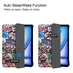 Funda inteligente de cuero con impresión UV personalizada para iPad Air de 13 pulgadas, funda rígida con soporte triple para iPad Pro de 12,9 pulgadas <span class=keywords><strong>2022</strong></span> 2021 - Product Image 2