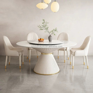 Muebles de <span class=keywords><strong>Comedor</strong></span> Modernos, Juego de Mesa de <span class=keywords><strong>Comedor</strong></span> Redonda de Mármol de Lujo para <span class=keywords><strong>4</strong></span>, 6 u 8 Personas, para Restaurante o <span class=keywords><strong>Comedor</strong></span> - Product Image 2