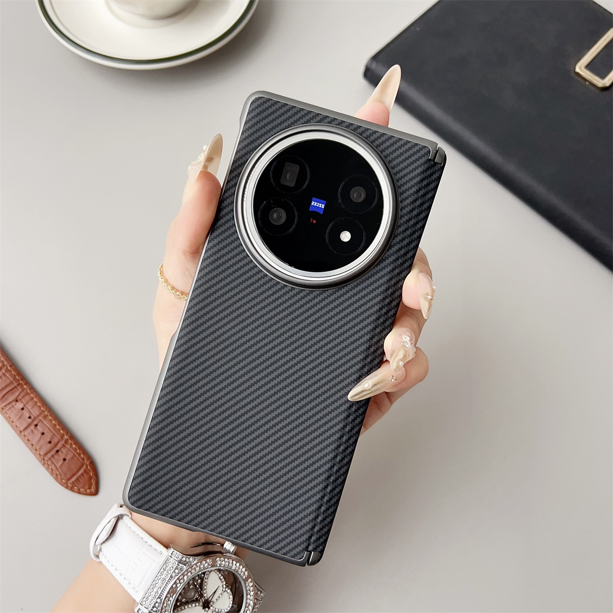 Texture en fibre de carbone