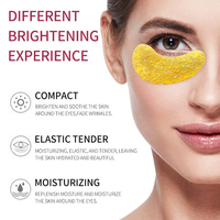 Patchs pour les yeux personnalisés, patchs sous les yeux, patchs pour les yeux hydratants au collagène avec paillettes colorées pour raffermir la peau