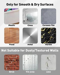 Multifunctional <b>Hook</b> <b>Adhesive</b> Base Hanger Strong Wall <b>Adhesive</b> <b>Hook</b> Rails No Nail Wall Hangers Strong <b>Adhesive</b> Hangers - Product Image 5